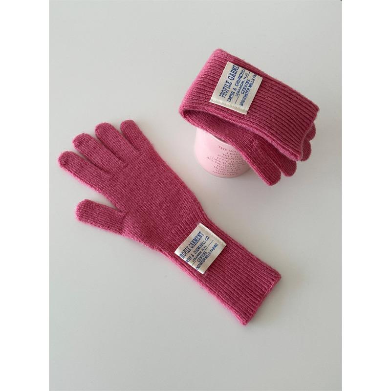 New Korean Wool Knitted Touch Screen Gloves for Women's Cloth Thickened Outdoor Warmth for Women