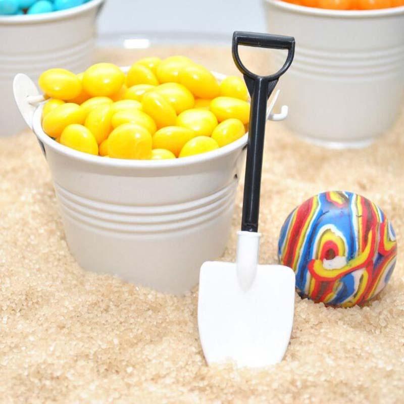 50Pcs/Bag Plastic Disposable Mini Shovel Spoon Potted Cake Ice Cream Garden Party Supply Gadget