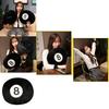 Creative Black 8 Billiards Pillow Plush Toy Sofa Cushion Nap Pillow Living Room Decoration Puppet