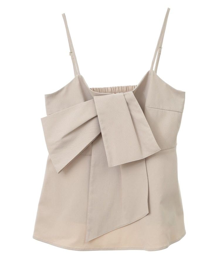 

Music Sweater Vest with Front Ribbon Bustier for Beige [Earth & Ecology] Women, бежевий