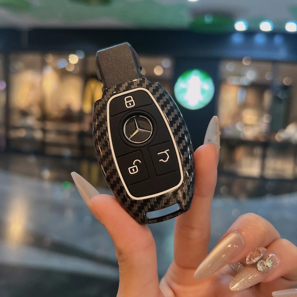 Key Fob Cover For Mercedes Benz A B C E S Class W204 W205 W212 W213 W176 GLC MAYBACH Keyless Soft Case ll1