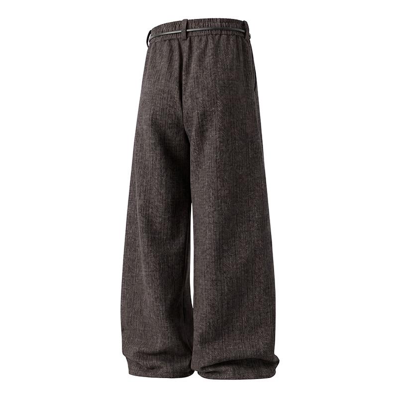 MEDE Vintage Straight-Leg Drawstring Casual Trousers