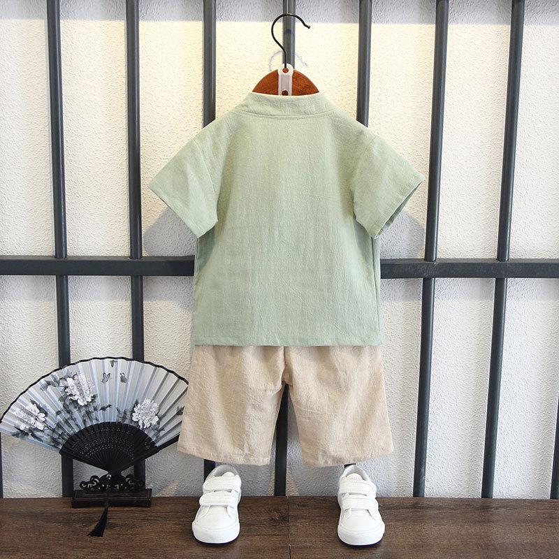 Children's Hanbok Suit Summer Baby Children's Chinese Style Clothes Boy's Birthday Dress Tang Suit Performance Clothes