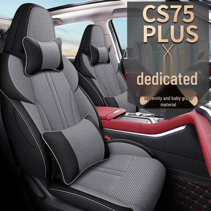 XM Linen Seat Cushion Cover for Changan CS75PLUS - Stylish All-Season Protection