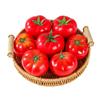 5pcs Mini Artificial Tomato Ornament Lifelike Plastic Simulation Tomato Model Handicrafts Fake Vegetables Props Party Decor