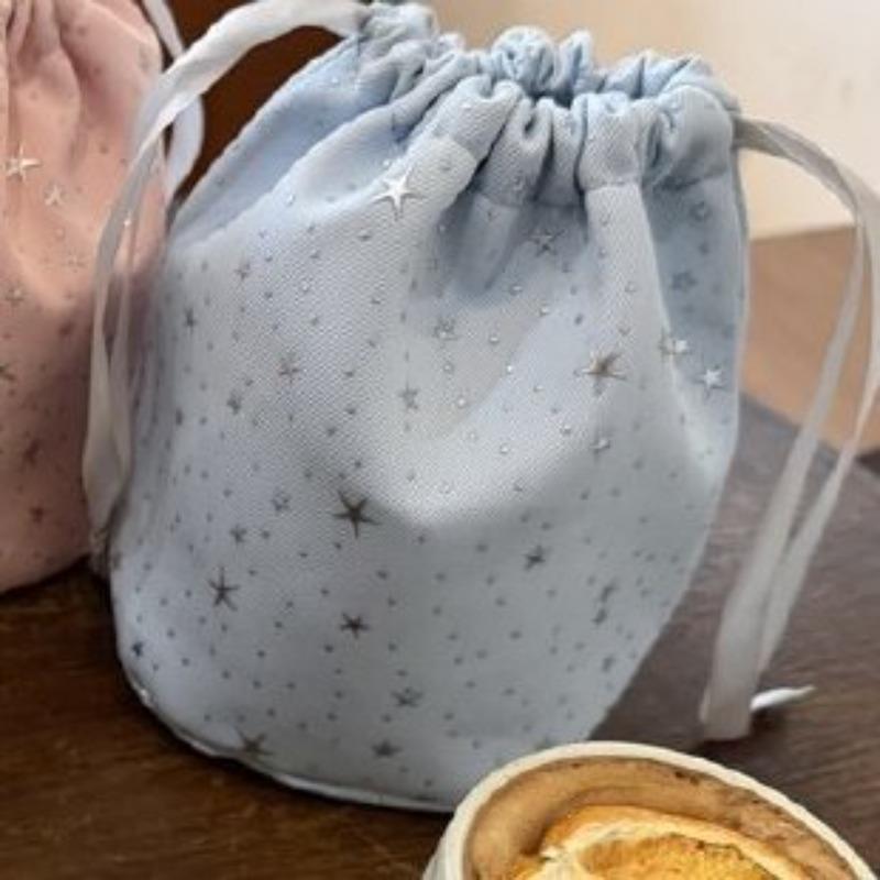 Stern Leinwand Bündel Mundbeutel Ausgehen tragbare Kosmetiktasche einfache Polaroid Tasche Aufbewahrung für Kleinkram Schminktasche