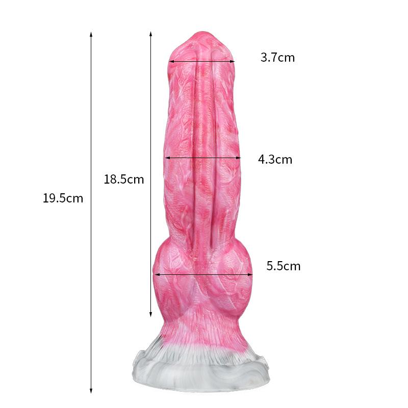 Sexspielzeug Tier Wolf Hund Dildo Silikon Gory Fleischfarbe Realistischer Dildo Saugfuß Analer Knoten Riesiger Buttplug Sexspielzeug Für Frauen 18+