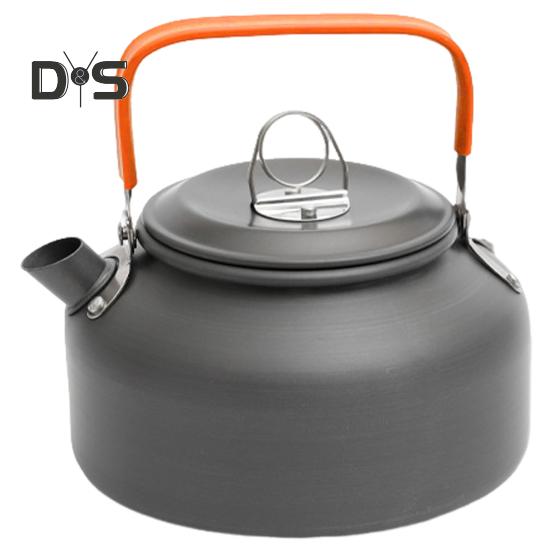 0.8/1.1/1.2L Aluminum Alloy Camping Kettle Portable Lightweight Large Capacity Outdoor Traveling Hiking Picnic Coffee Pot Tea Kettle