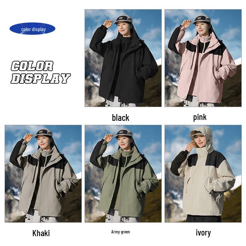 EASTERN CAMEL Unisex 3-in-1 Outdoor Windbreaker Jacket