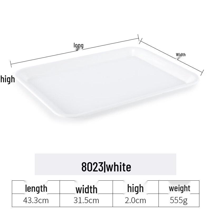 Melamine Rectangular Plastic Tray