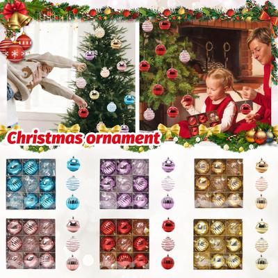 Christmas Ball Transparent Ball Painted Ball Christmas Tree Decorative Pendant