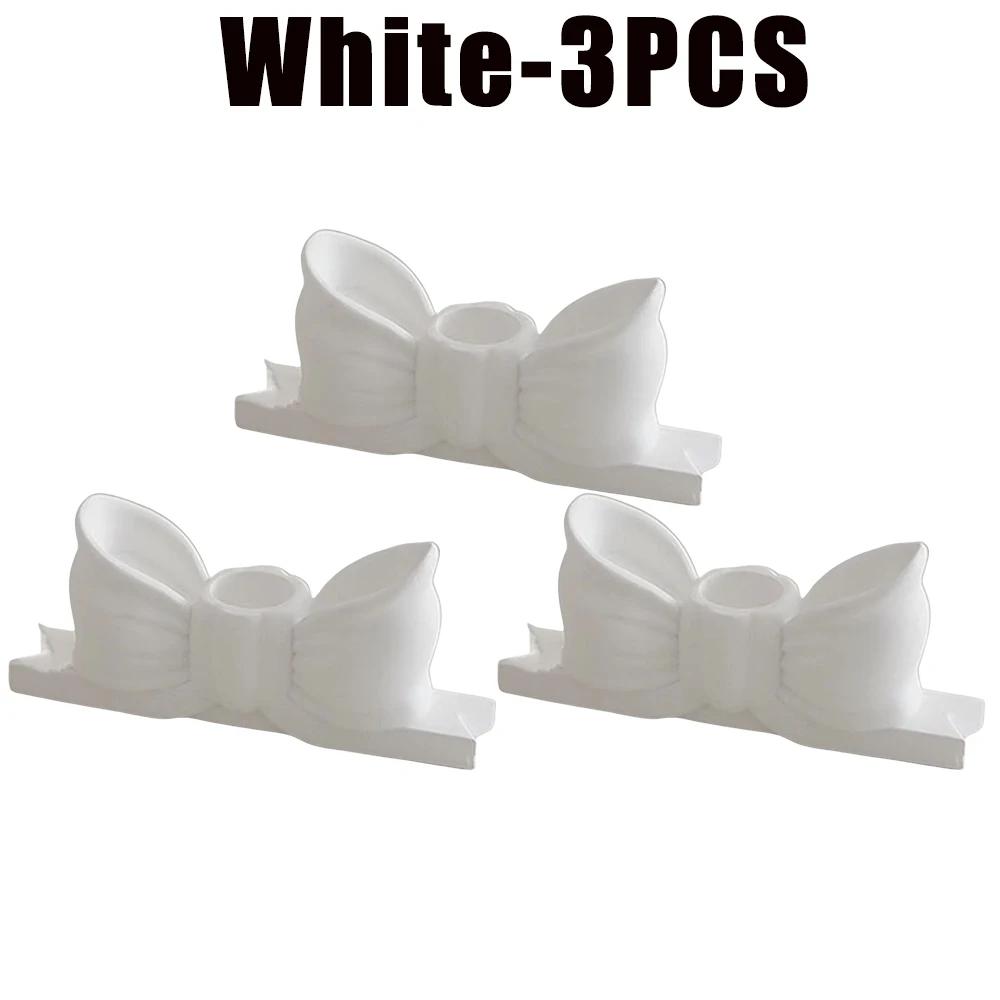 Candlestick Candle Holder Gypsum Bow Candles Candelabra Home Decorative Candle Wedding Dinning Birthday Gift Party Home Props