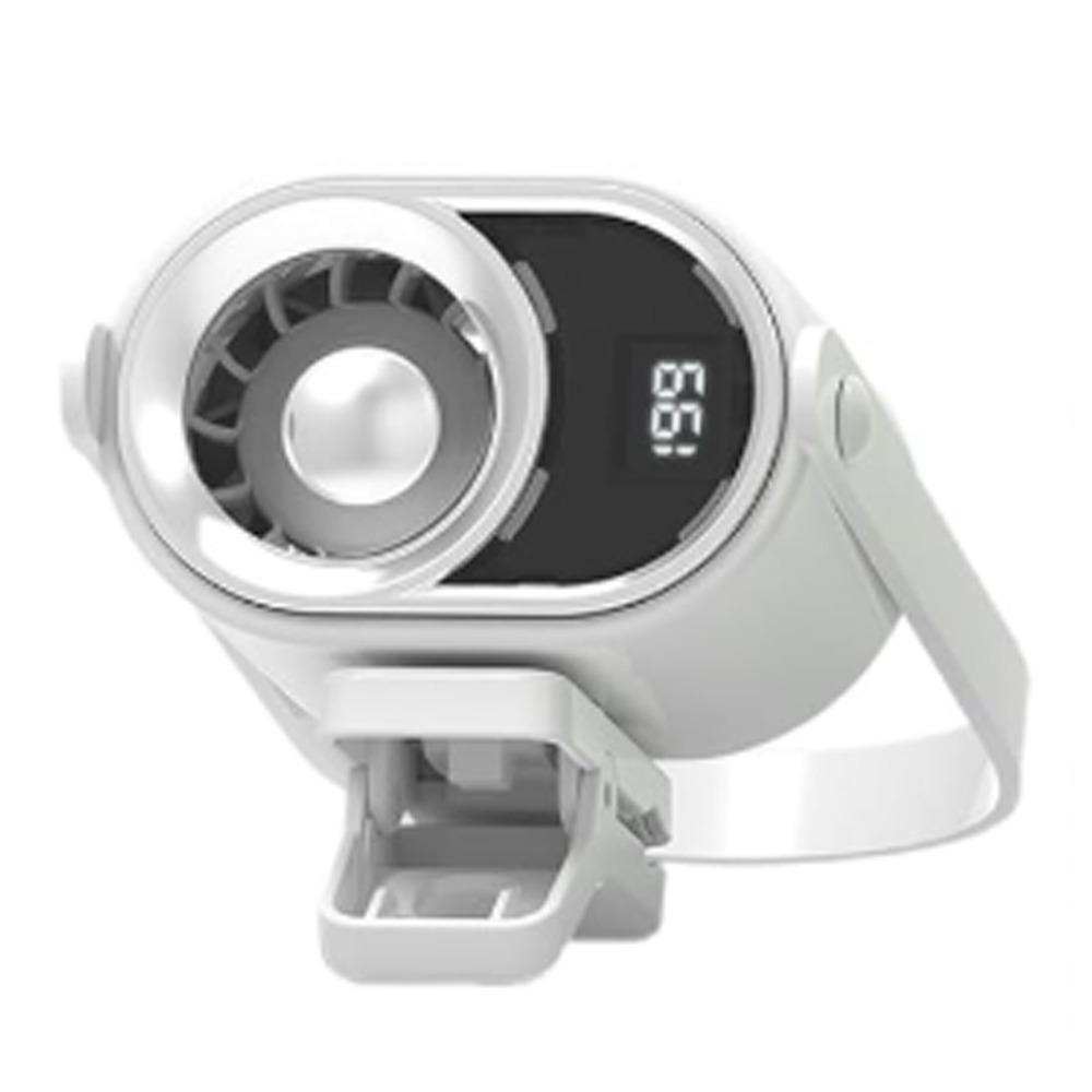 4 Speeds Silent Mini Bladeless Electric Fan LED Display Clip-on Fan New Air Cooler