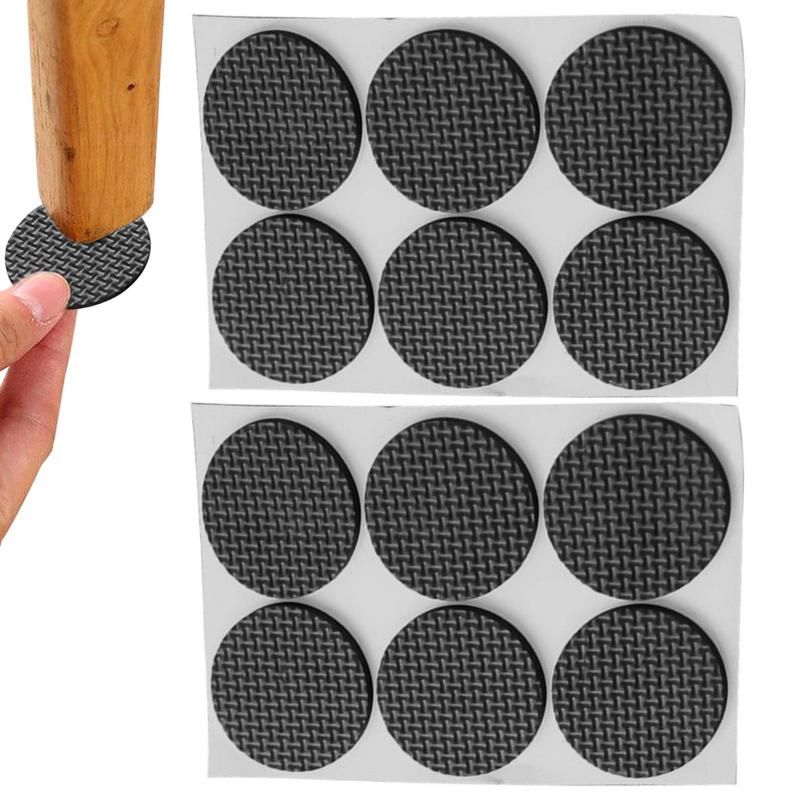 12Pcs Self Adhesive Anti Slip Mat Furniture Leg Feet Rug Felt Pads Bumper Damper For Chair Table Protector Household Accessories
