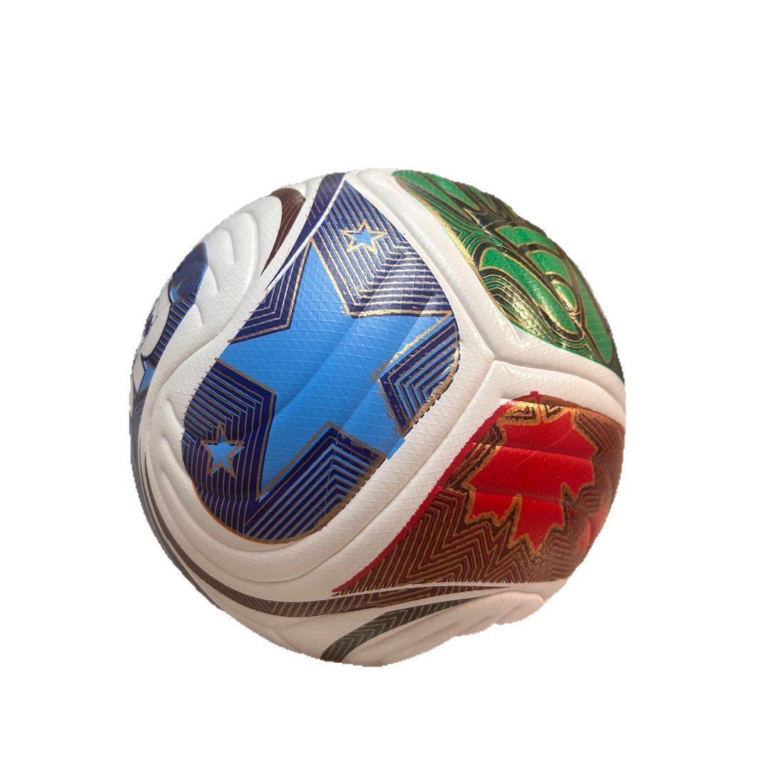 

2026 World Cup Size 5 PU Soccer Ball for Primary & Secondary School Kids in USA, Canada, and Mexico. Size 5 peacock синього кольору