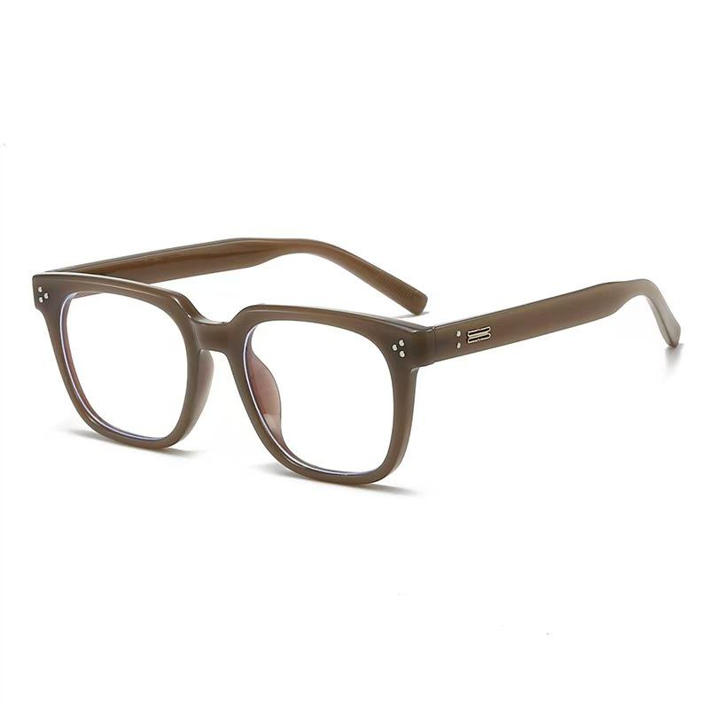 Unisex GM Eyeglass Frames: Stylish Square, Blue Light Blocking, Prescription Myopia Glasses, Perfect for Going Out