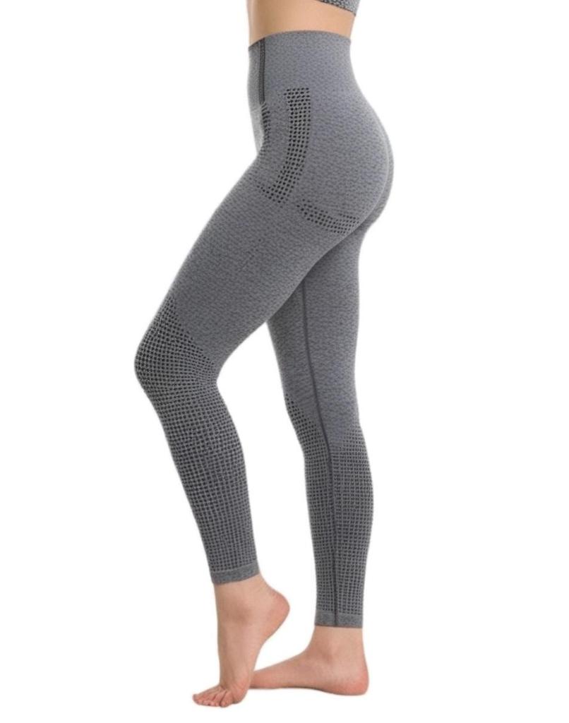 Pfirsichpo Schnelltrocknende Hohe Taille Nahtlose Yoga Leggings für Damen