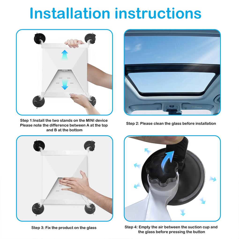 Tragbare Halterung Auto Fahrstabilität Saugnapfhalterung für Schiebedachmontage Empfangskit Mini