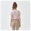 Damen Sommer Einfarbig Crossover Yoga Wear Übung Top
