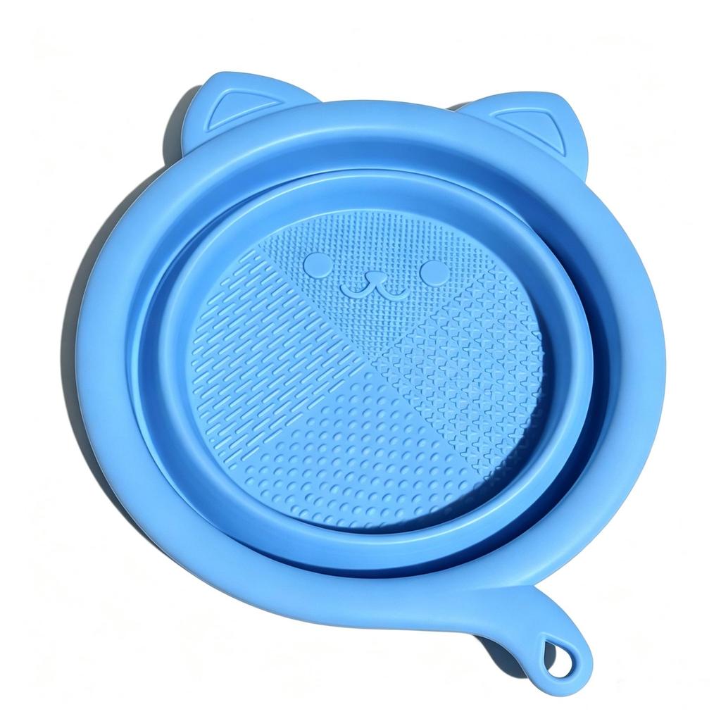 Silicone Foldable Makeup Brush Cleaner with Gentle Bristle Care