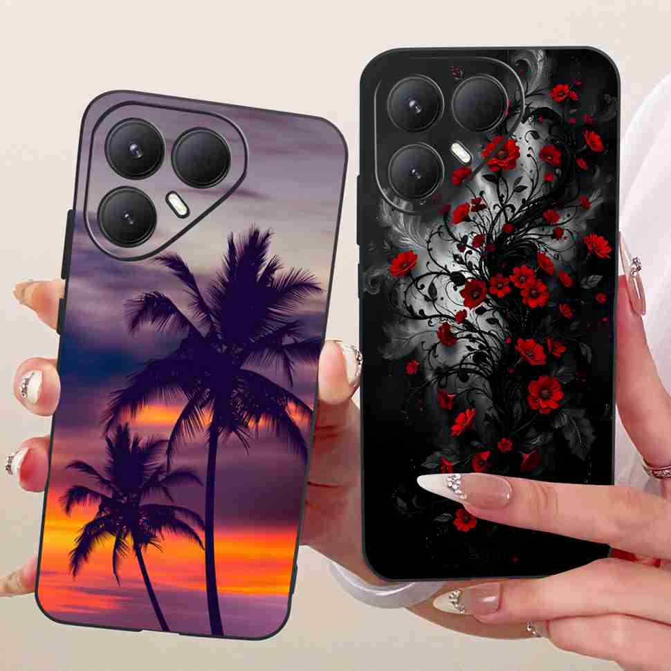 For Tecno Pova 7 Ultra 5G LJ9 Case Cartoon Cat Tiger Silicone TPU Black Cover For Tecno Pova 7Ultra 5G 6.67" Phone Cases Fundas