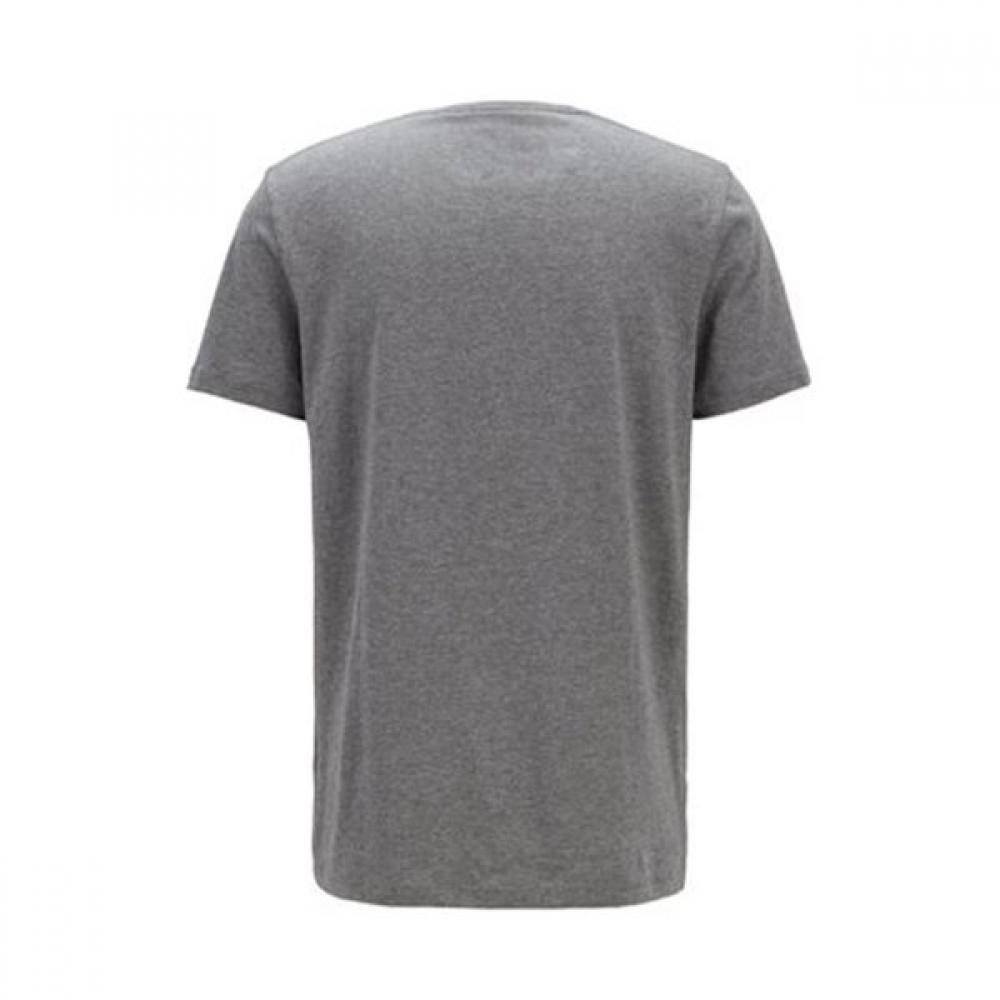 BOSS Slim FiT Liquid Finishing Pure CoTTon T shirT Medium Grey
