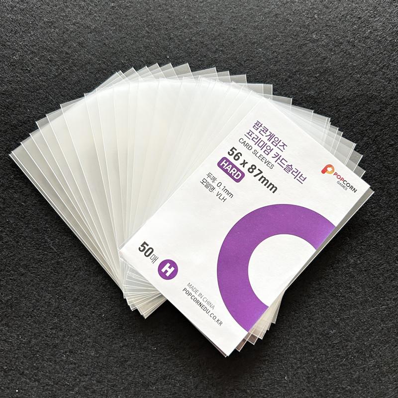 50pcs Original Korea Card Sleeves Photcards Clear Protector Kpop Shield Board Games Tarot Cards Photocard Protector Film