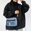 Stylish Japanese Streetwear Retro Small Crossbody Bag For Trendy Students
