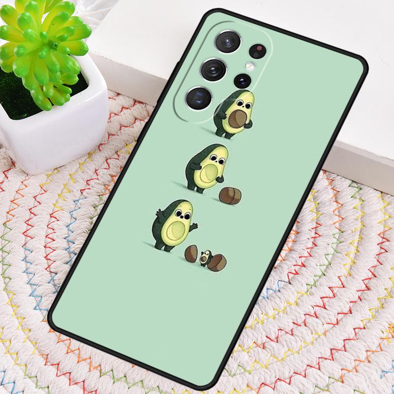 Lovely Avocado Silicone Phone Case For Samsung Galaxy Note 10 Pro S26 S25 S24 S23 S22 S21 Plus S25Ultra Capa Cover
