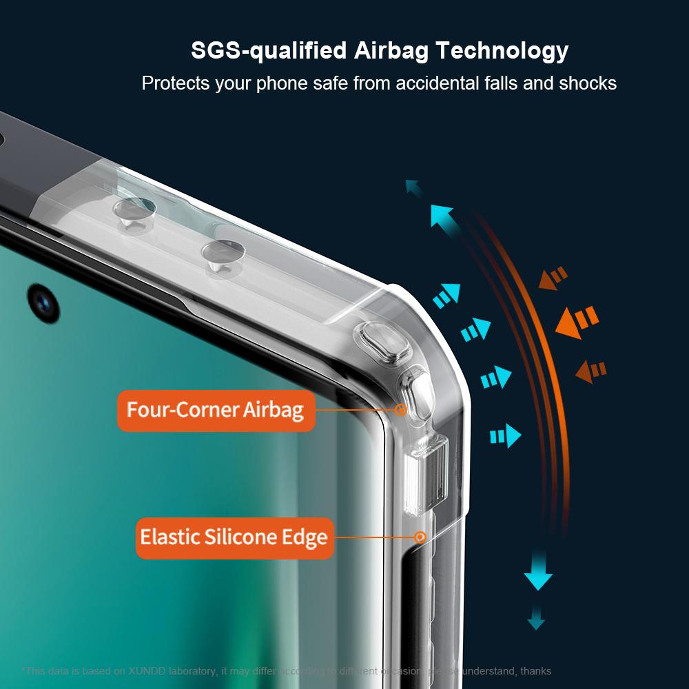 XUNDD Pro TECNO Camon 40 Pro 5G Pouzdro Nárazuvzdorné TPU+Akryl Průhledný Zadní Kryt na Telefon