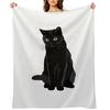 Black Cat Throw Blanket Sleeping Bag Decorative Sofas Baby Personalized Gift Blankets