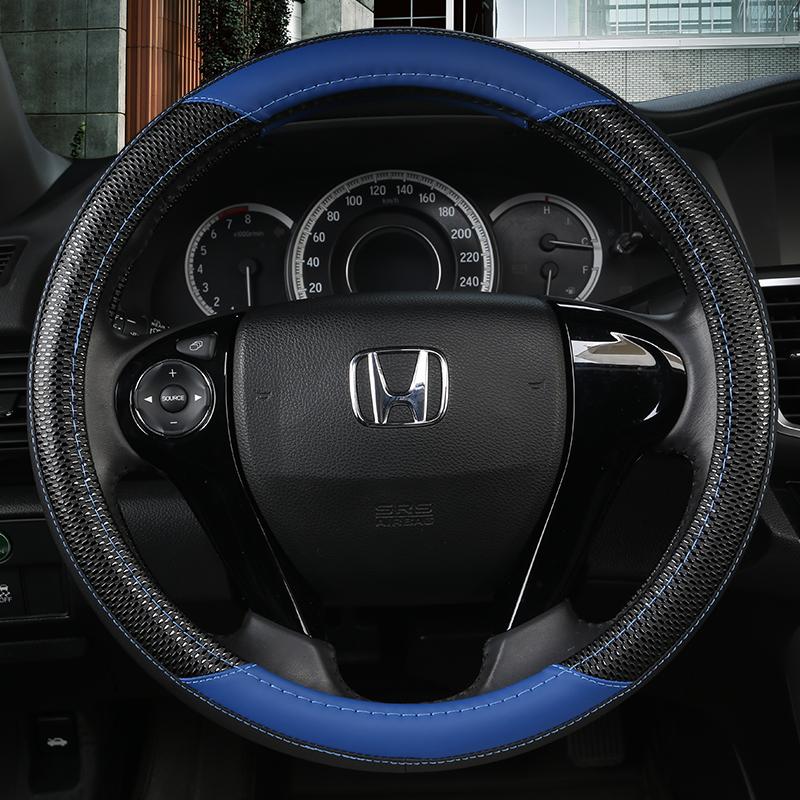 PU Leather Car Steering Wheel Cover For Honda Accord 9 2013-2017 Crosstour 2013-2015 Odyssey 2013 2014 2015 Auto Accessories