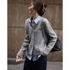 DEMANA Casual Embroidered Knit Cardigan