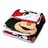 Love, Love and Mafalda Surrounded by Hearts Throw Blanket Flannel Fabric Nap Blanket Blankets and Throws Fashion Sofa Blankets
