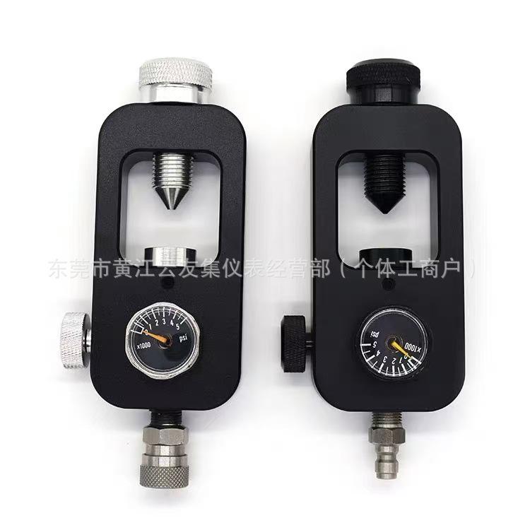 Diving & Firefighting Inflation Valve with Quick Coupler and Pressure Gauge