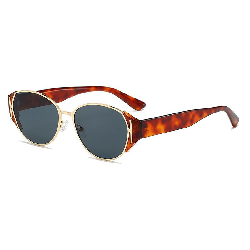 New Retro Tortoise Shell Small Frame Oval Women Sunglasses  Brand Design Luxury Trend Personality Men Sun Glasses Uv400