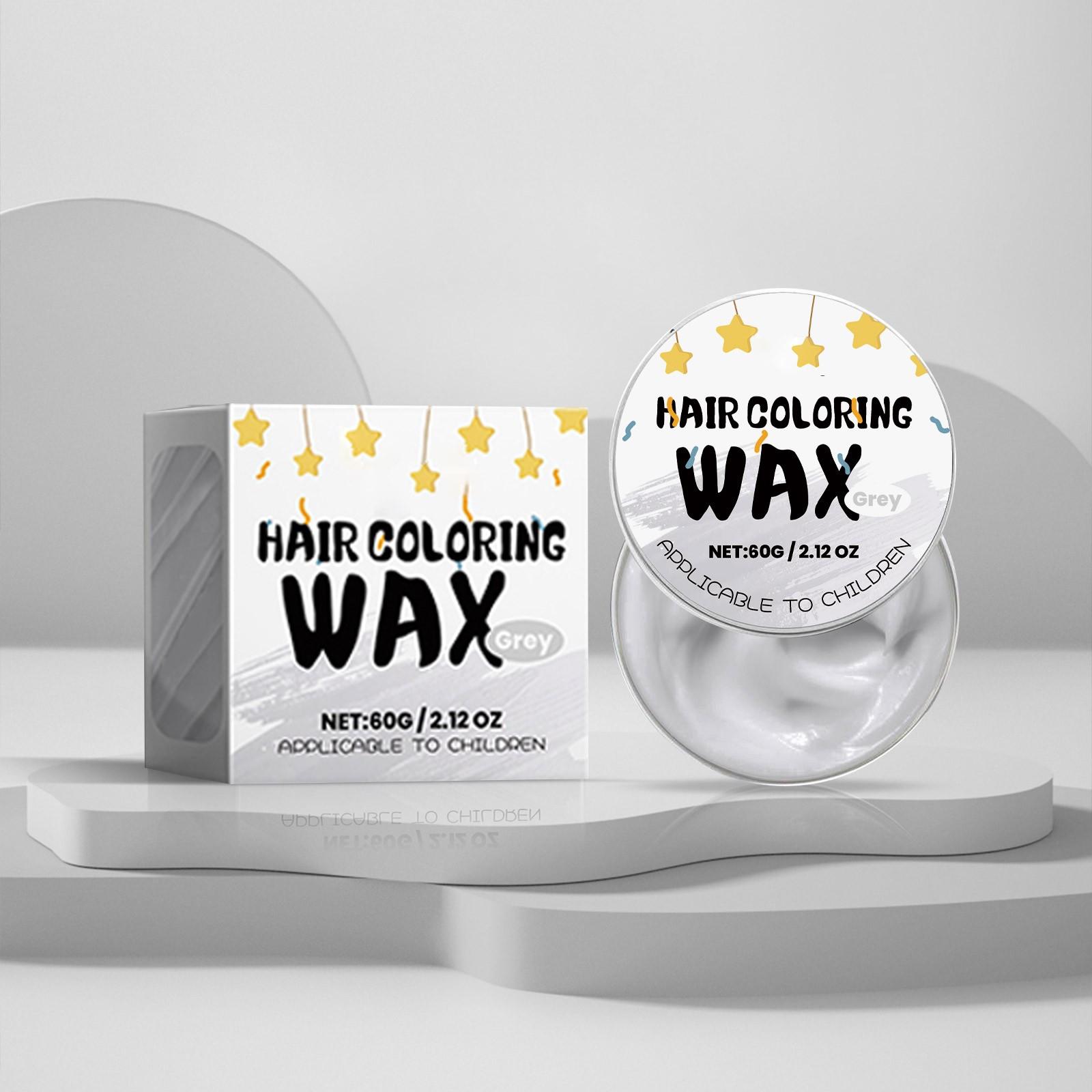 

Детский воск для волос, временный воск для волос, натуральная окраска для причесок, для мужчин и женщин, для вечеринок, косплея, 60 г One Size