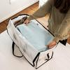 Heavy Duty Moving Bag Large Capacity Storage Tote with Reinforced Handles Zippered Moving Box with Label Pocket for Clothes Blankets Packing