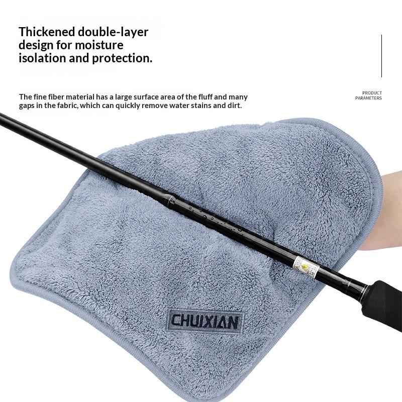 Sneldrogende Visdoek Verdikt Antislip Ultrafijn Vezeldoek Schoonmaakdoek Voor Buiten Vissen Schrobben Vishengel