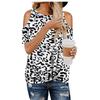 IHUASU Blusas y camisas informales de manga corta con cuello redondo a la moda para mujer
