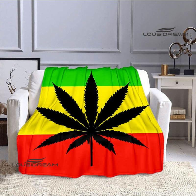 

Bob Marley, Lion, Maple Leaf, Printing ковдра подарунок на день народження ковдри для ліжок Дитяча тепла ковдра домашня дорожня ковдра 75x90cm