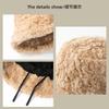 Imitation Rabbit Fur Big Head Circumference Bucket Hat Autumn and Winter Plush Versatile Show Small Face Warm Thickened Fashion Basin Hat