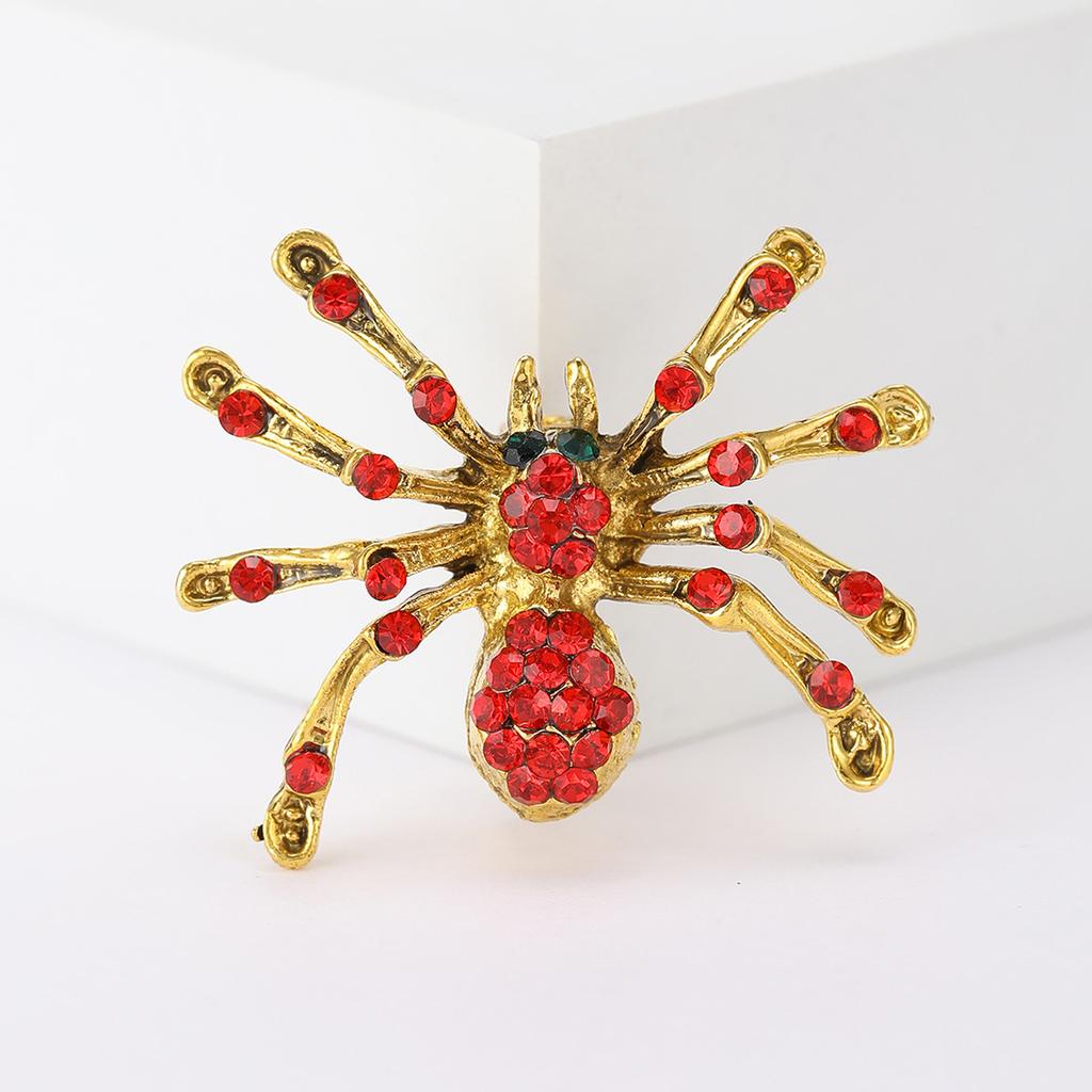 Wind Diamond Spider Animal Brooch, Fashionable Personalized Coat, Suit And Clothing Accessories Factory