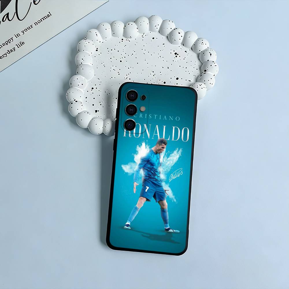 C-R-7 Ronaldo Phone Case For Samsung S25,S24,S21,S22,S23,S30,Ultra,S20,Plus,Fe,Lite,Black Soft Silicone