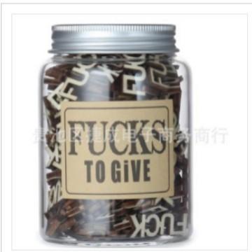 Lustiges Fuck-Glas Geschenk – 100 Holzbuchstaben-Ausschnitte, Scherz-Geburtstagsgeschenk für Ihn/Sie, Neuartige Schreibtischdekoration zur Stressbewältigung