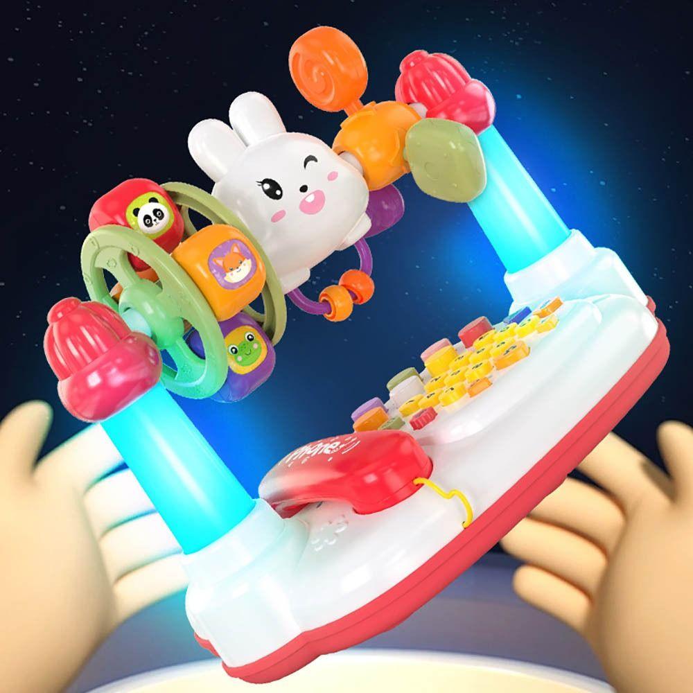16 In 1 Educational Music Toy Rabbit Baby Piano Toys Cute Rotating Music Piano Keyboard  Toddlers