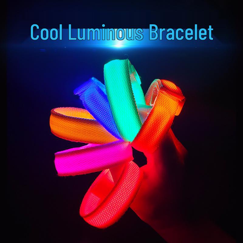 Luminous LED Sports Wristband: Glowing Bracelet for Night Running, Parties, Concerts