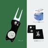 ITAZURA USAGI Golf Golf Marker Green Fork Comes with Competition Prize Box & (Black) -