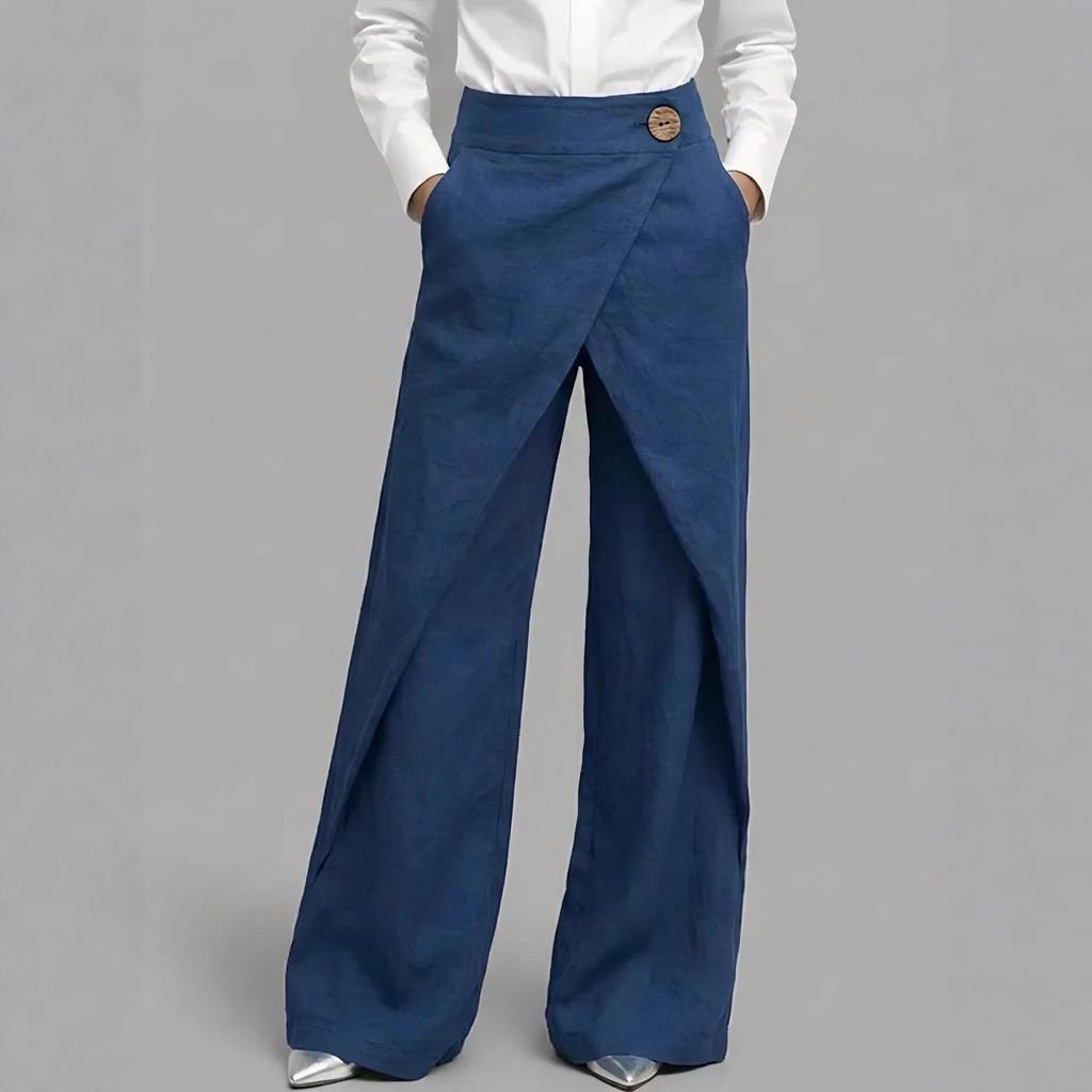 2026 Spring/Summer Cotton Linen Women's Fashion: High Waist, Versatile, Trendy