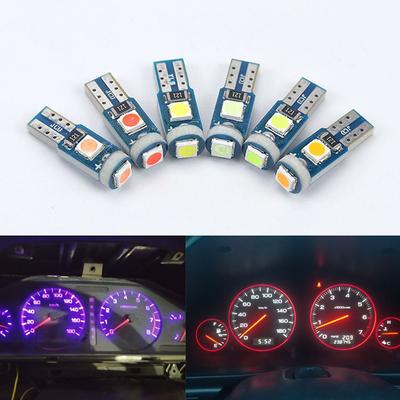 5 Stück 12V T5 3030 LED-Birne Auto Innenbeleuchtung Armaturenbrett Auto Instrumentenlampe